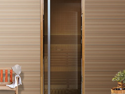 Дверь для сауны DoorWood Flash Royal, стекло бронза, 2000х800 мм.