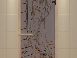 Дверь Aldo - бронза, рисунок - Русская красавица 60x190