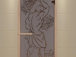Дверь Aldo - бронза, рисунок - Эх, да банька! 60x190
