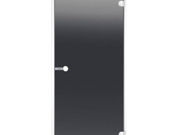 Дверь Harvia ALU 7x19, стекло серое, коробка белая, алюминий