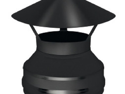 Оголовок Везувий BLACK (AISI 430/0,5мм) д.200х300, нержавеющая сталь