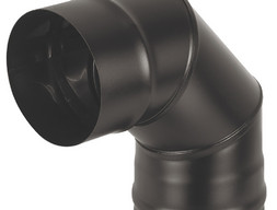Колено Везувий BLACK (AISI 430/0,8мм) 90* 3-х секц. д.200