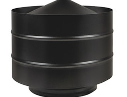 Дефлектор Везувий BLACK (AISI 430/0,5мм) д.115х200