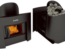Дровяная банная печь GrillD Aurora 160 Window