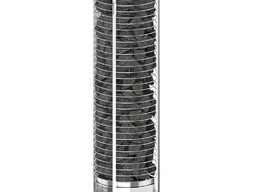 Печь для сауны Sawo Tower TH3-60NB-WL-P пристенная, 6 кВт, встроенный пульт в комплекте